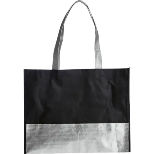 Ladies Non-Woven Glamour Shopper Silver
